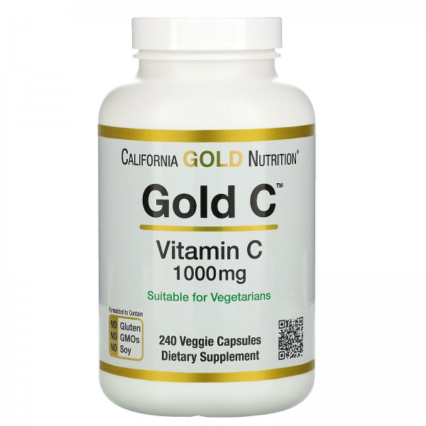 California Gold Nutrition Gold C витамин C 1000 мг...