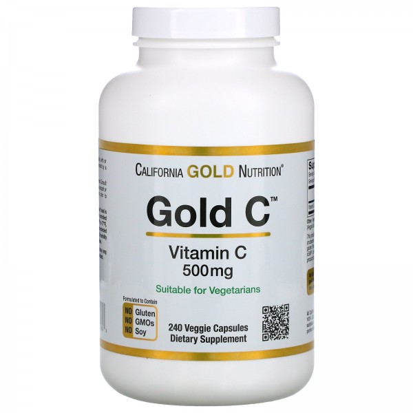 California Gold Nutrition Gold C витамин C 500 мг ...