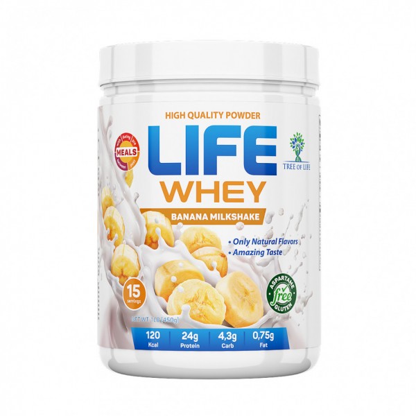 Tree of Life Протеин LIFE Whey 454 г Банановый мол...