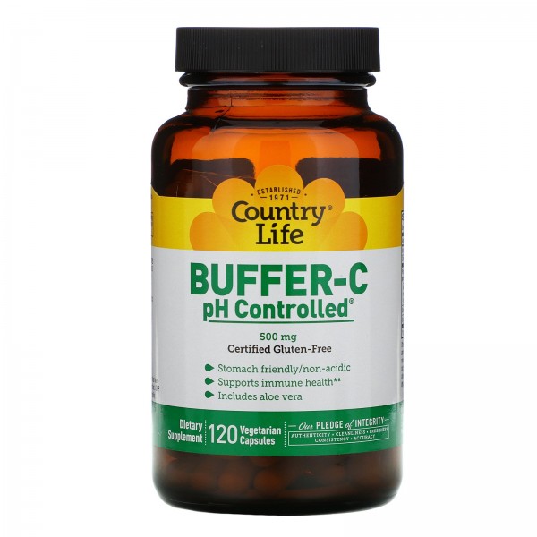 Country Life Buffer-C pH Controlled 500 мг 120 вег...