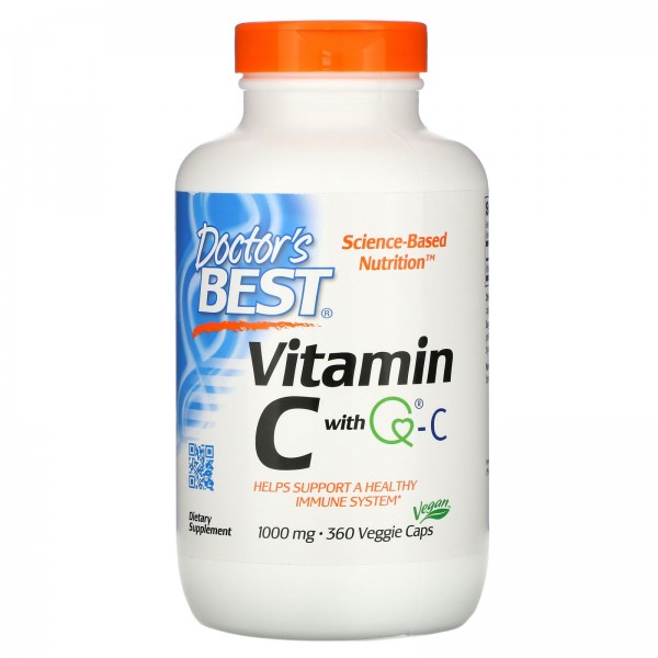 Doctor's Best Витамин C с Quali-C 1000 мг 360 вегетарианских капсул
