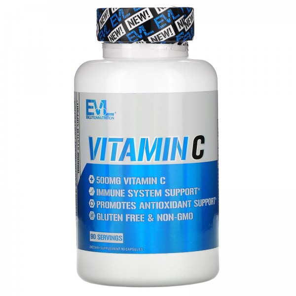EVLution Nutrition Витамин C 500 мг 90 капсул...