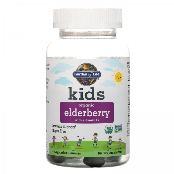 Garden of Life Kids Organic Elderberry with Vitami...