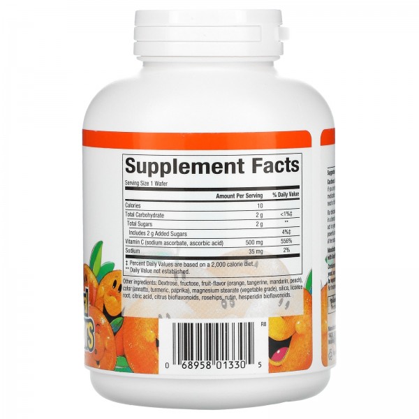 Natural Factors Витамин C 500 мг Апельсин 90 жеват...