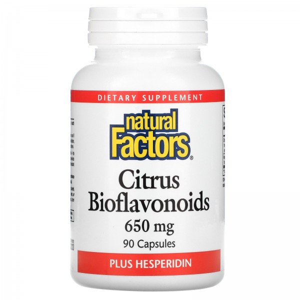 Natural Factors цитрусовые биофлавоноиды с гесперидином 650 мг 90 капсул