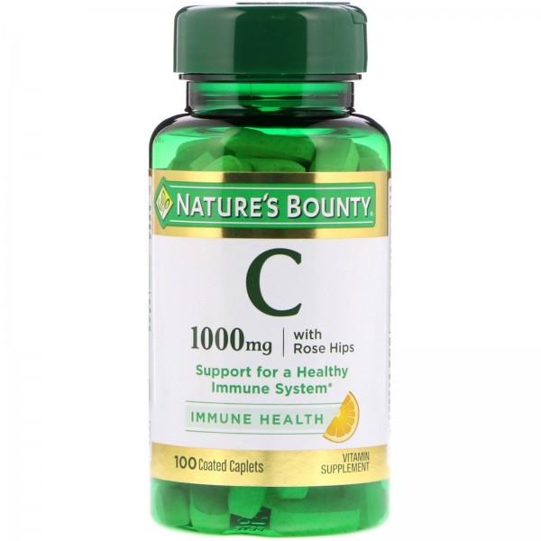 Nature's Bounty Витамин C с шиповником 1000 мг 100...