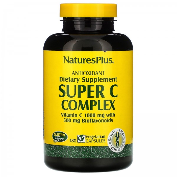 Nature's Plus Комлекс витаминов С 180 растительных капсул