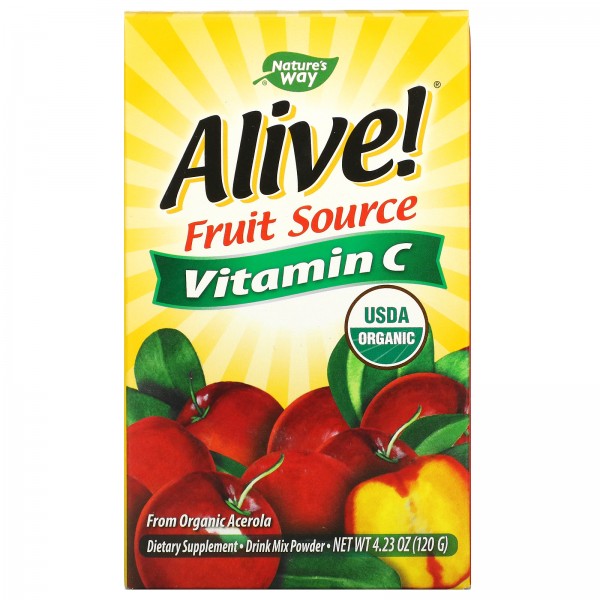 Nature's Way Alive! Витамин C из фруктов 120 г...