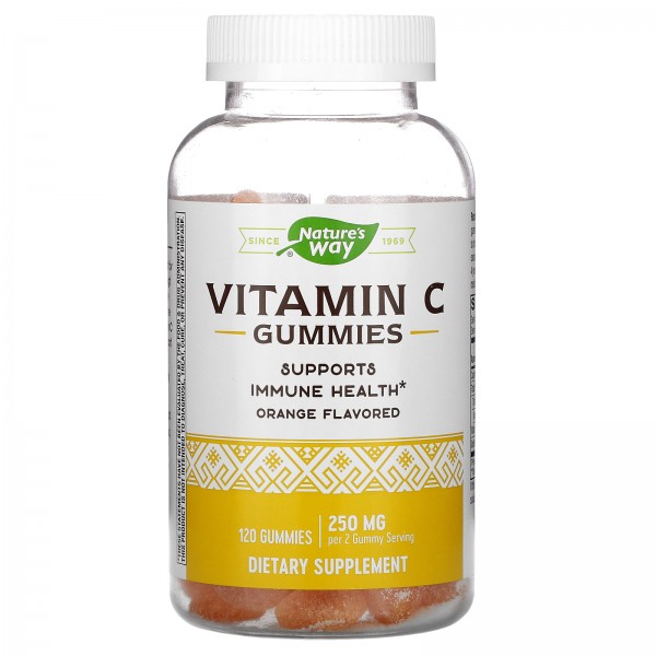 Nature's Way Витамин C 250 мг Апельсин 120 жевател...