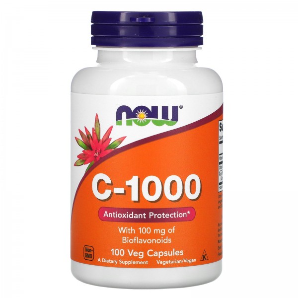 Now Foods C-1000 100 растительных капсул...
