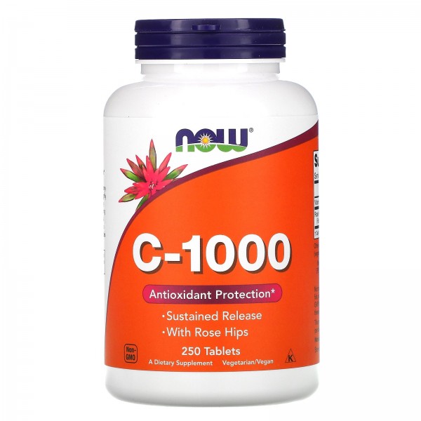 Now Foods Витамин C-1000 250 таблеток