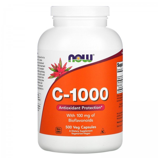 Now Foods Витамин C-1000 500 вегетарианских капсул