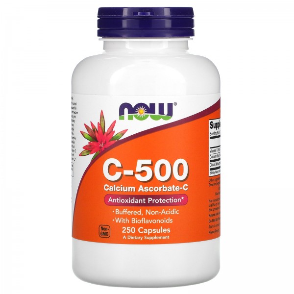 Now Foods Витамин C аскорбат кальция-C 500 мг 250 ...