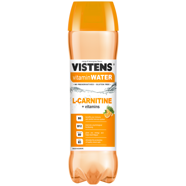 VISTENS Напиток Vitamin Water Л-Карнитин 700 мл Апельсин-Лемонграсс