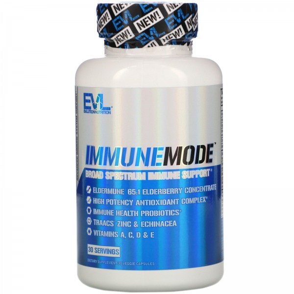 EVLution Nutrition ImmuneMode Broad Spectrum Immune Support 30 веган капсул