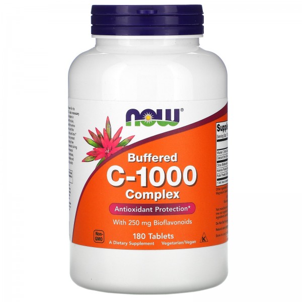 Now Foods Комплекс буферизованного витамина C-1000 180 таблеток