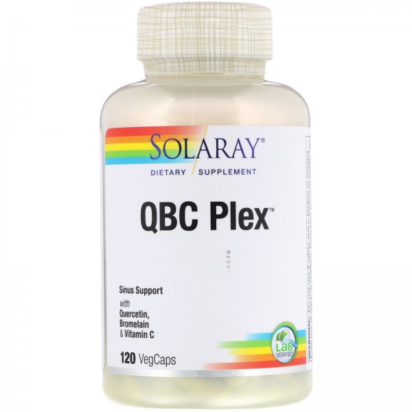 Solaray QBC Plex 120вегетарианских капсул...