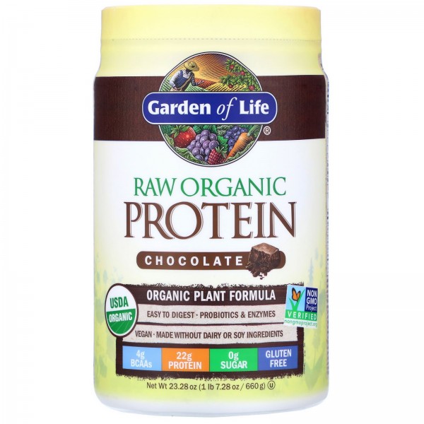 Garden of Life Органический протеин RAW Шоколад 66...