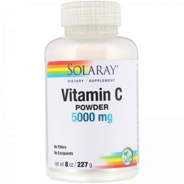 Solaray Vitamin C Powder 5000 mg 8 oz (227 g)