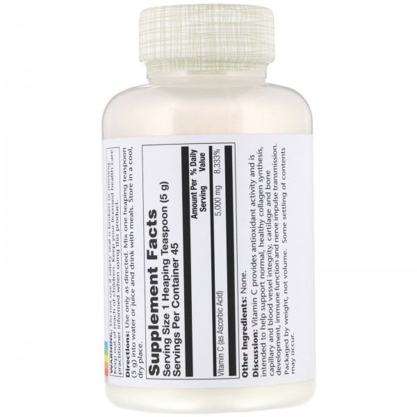 Solaray Vitamin C Powder 5000 mg 8 oz (227 g)