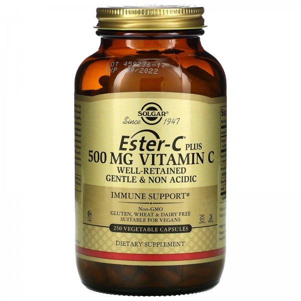 Solgar Витамин C Ester-C Plus 500 мг 250 раститель...