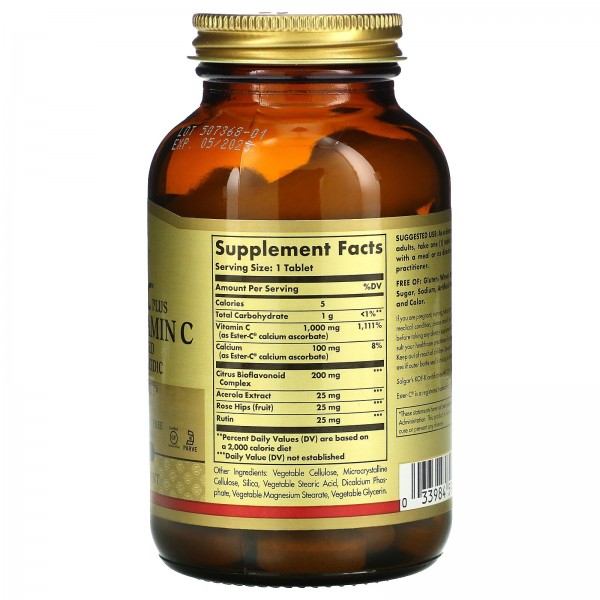 Solgar Ester-CPlus витаминC 1000 мг 90 таблеток