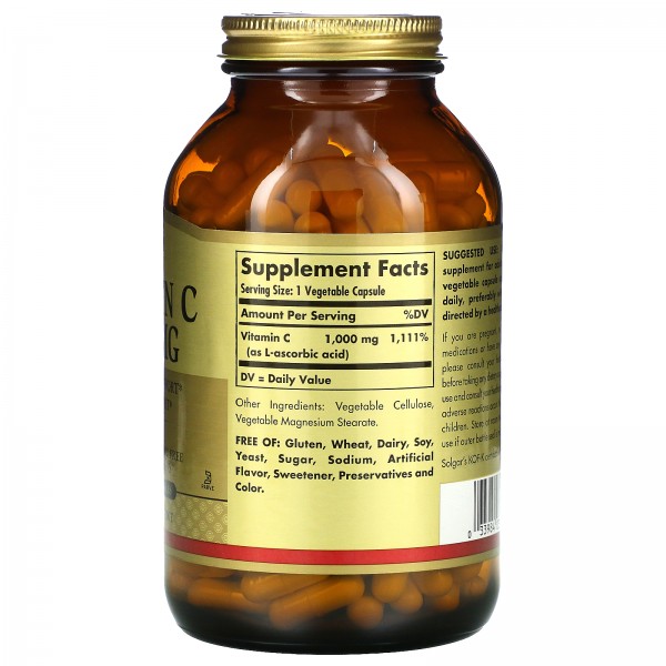 Solgar Витамин C 1000 мг 250 растительных капсул