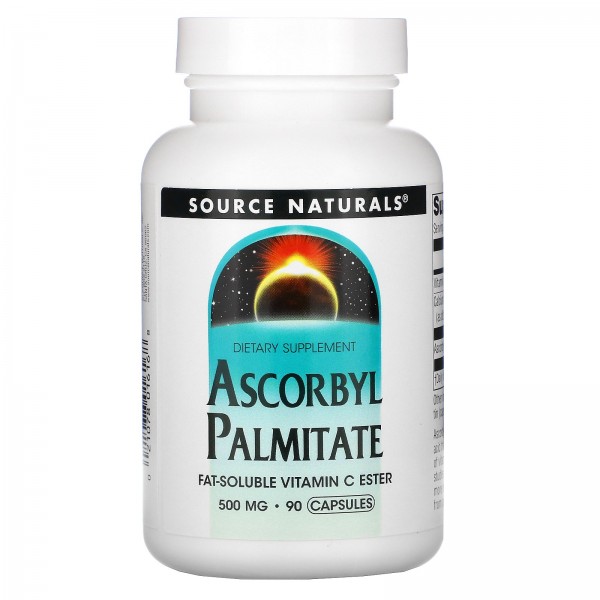 Source Naturals Аскорбил пальмитат 500 мг 90 капсул