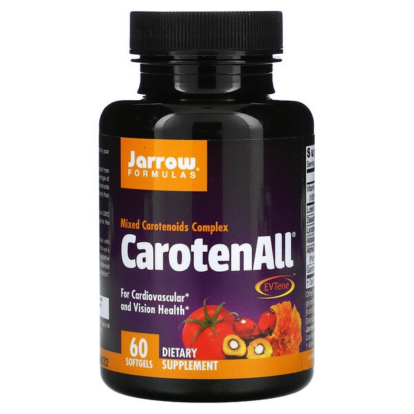 Jarrow Formulas CarotenALL комплекс из смеси каротиноидов 60 капсул