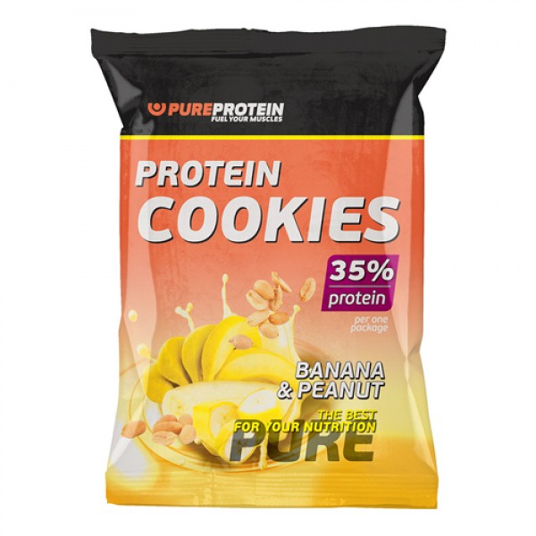 Pure Protein Печенье `Банан и арахис`, высокобелковое 80 г