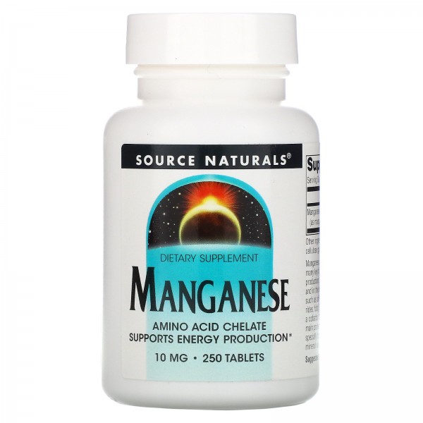 Source Naturals Марганец 10 мг 250 таблеток...