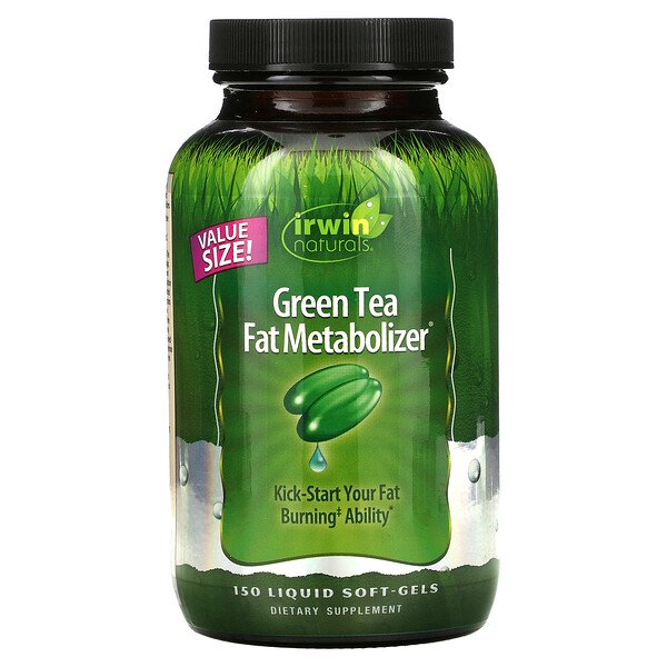 Irwin Naturals Зеленый чай для жирового обмена 150...