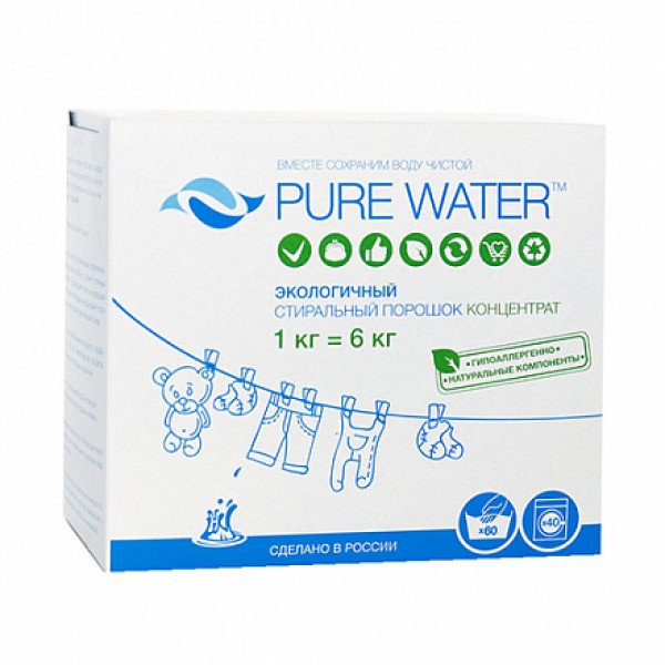 Pure Water Стиральный порошок PUWA0004-1000...