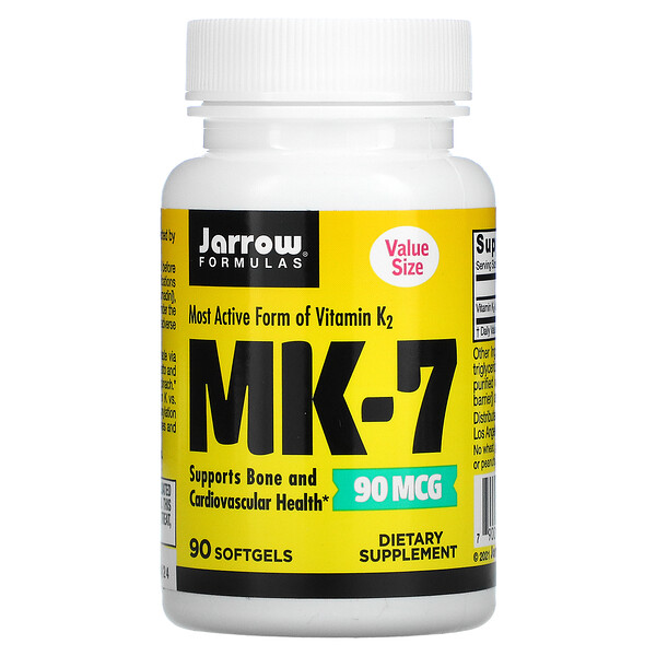 Jarrow Formulas Витамин K2 MK-7 90 мкг 90 софтгель...
