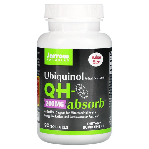 Jarrow Formulas Убихинол QH-Absorb 200 мг 90 софтг...