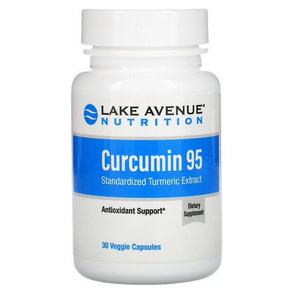 Lake Avenue Nutrition Куркумин 95 500 мг 30 веган ...