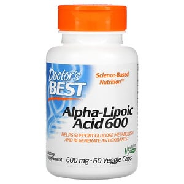 Doctor's Best Альфа-липоевая кислота 600 мг 60 вег...