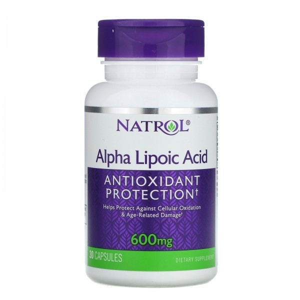 Natrol Альфа-липоевая кислота 600 мг 30 капсул...