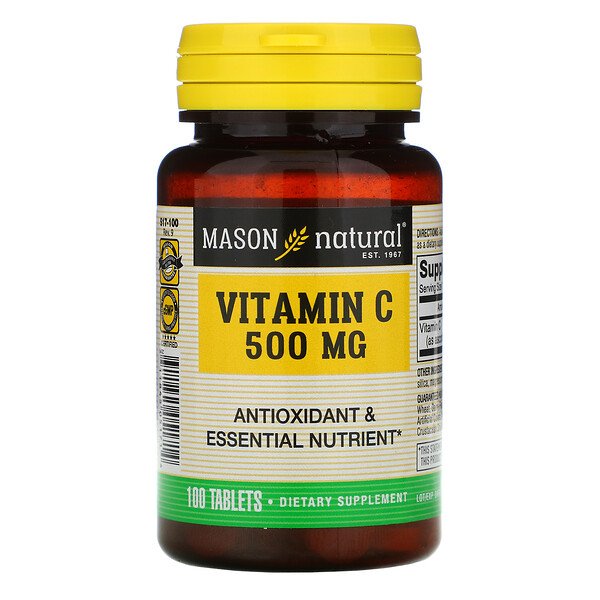 Mason Natural витамин C 500 мг 100 таблеток...