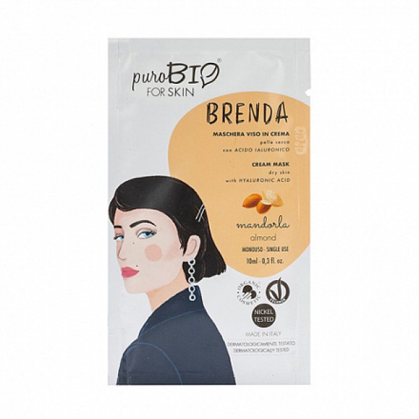 PuroBio Крем-маска 'Brenda миндаль' для сухой кожи 10 мл
