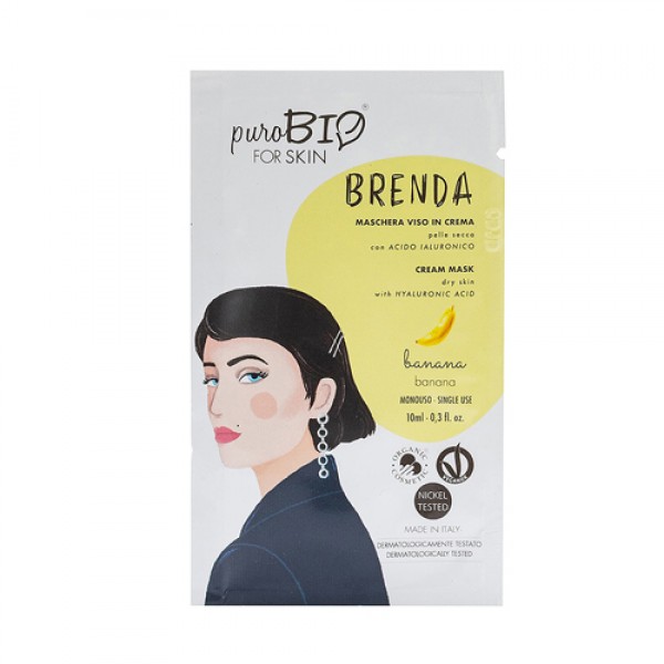 PuroBio Крем-маска `Brenda, банан` для сухой кожи 10 мл