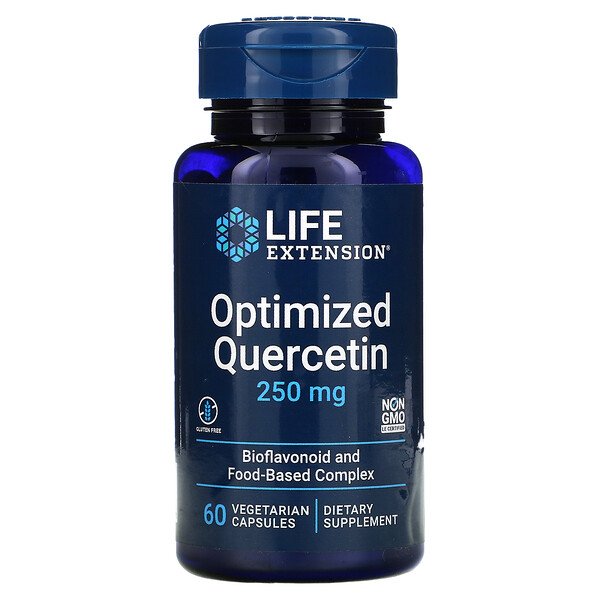 Life Extension Оптимизированный кверцитин 250 мг 60 вегетарианских капсул