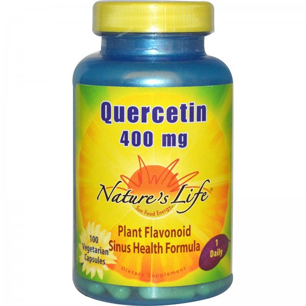 Nature's Life Кверцетин 400 мг 100 растительных капсул