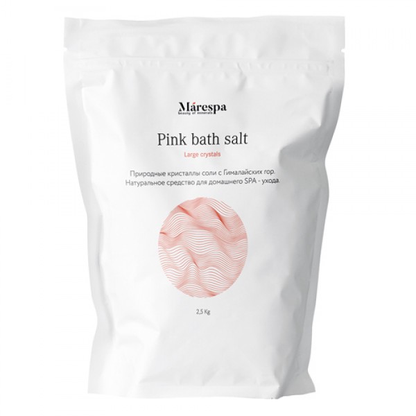 Marespa Соль для ванны `Гималайская розовая`, помол крупный 2500 г