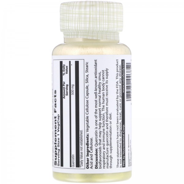 Solaray Кверцетин 500 мг 90 растительных капсул