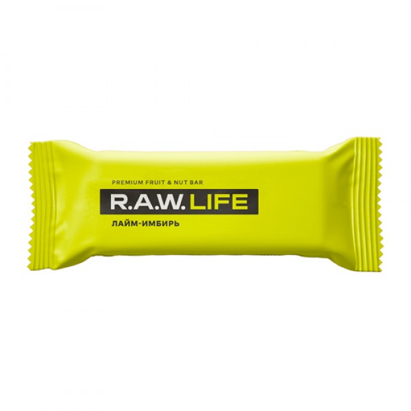 Raw Life Батончик `Лайм-Имбирь` 47 г