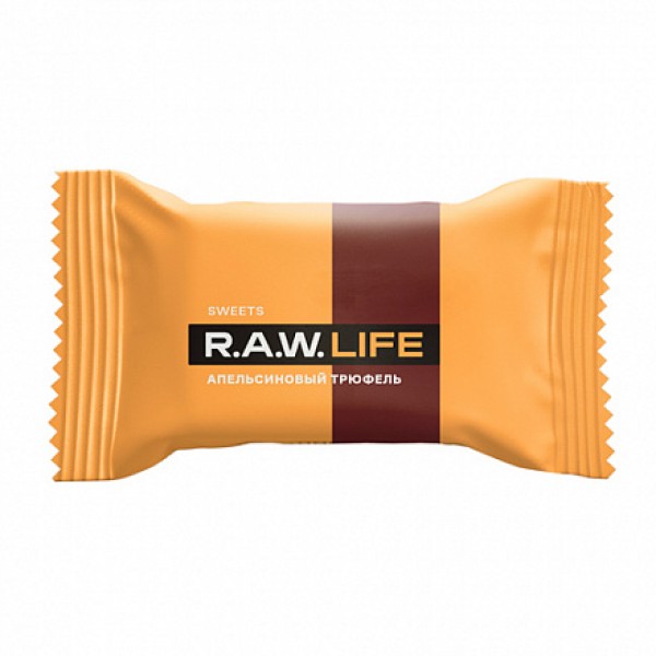 Raw Life Конфета `Апельсиновый трюфель` 18 г...