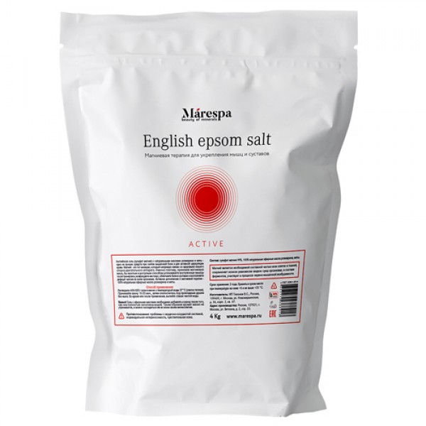 Marespa Соль для ванны `English epsom salt` с нату...