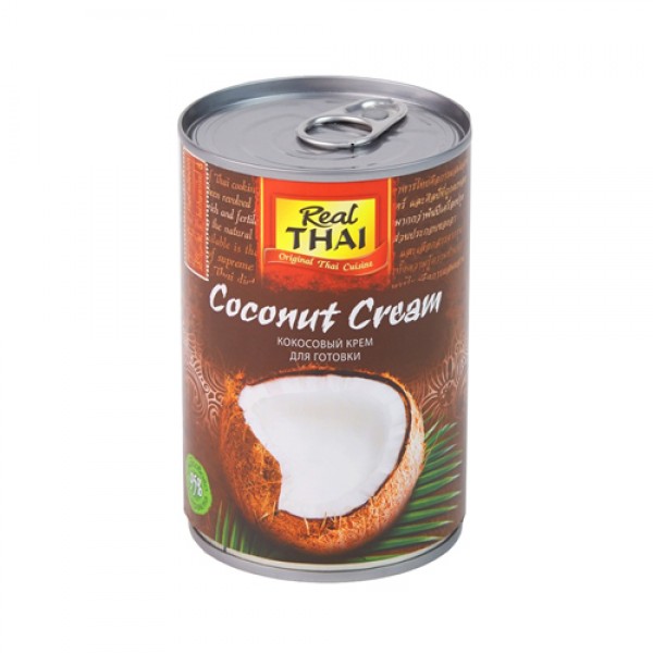 Real Thai Кокосовый крем, для готовки 400 мл...