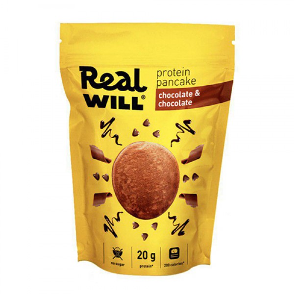 Real Will Смесь сухая `Двойной шоколад`, для приготовления блинов 400 г